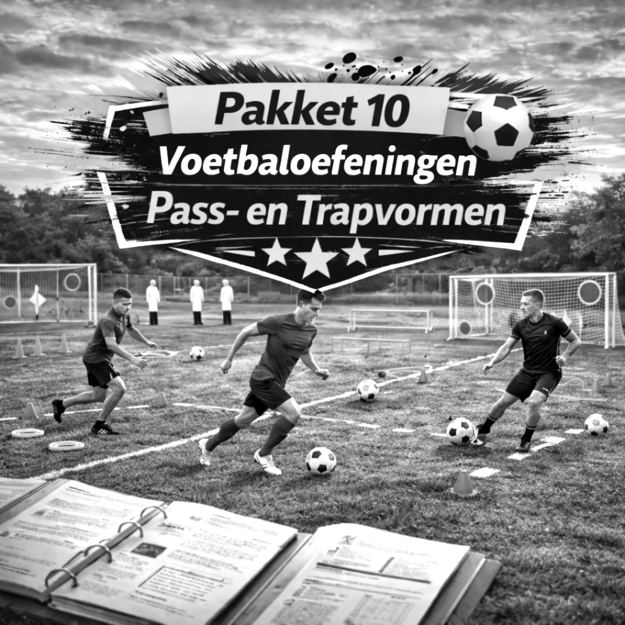Pakket 10 - 90 Pass- en Trapvormen - Ostjes Voetbaltrainingen