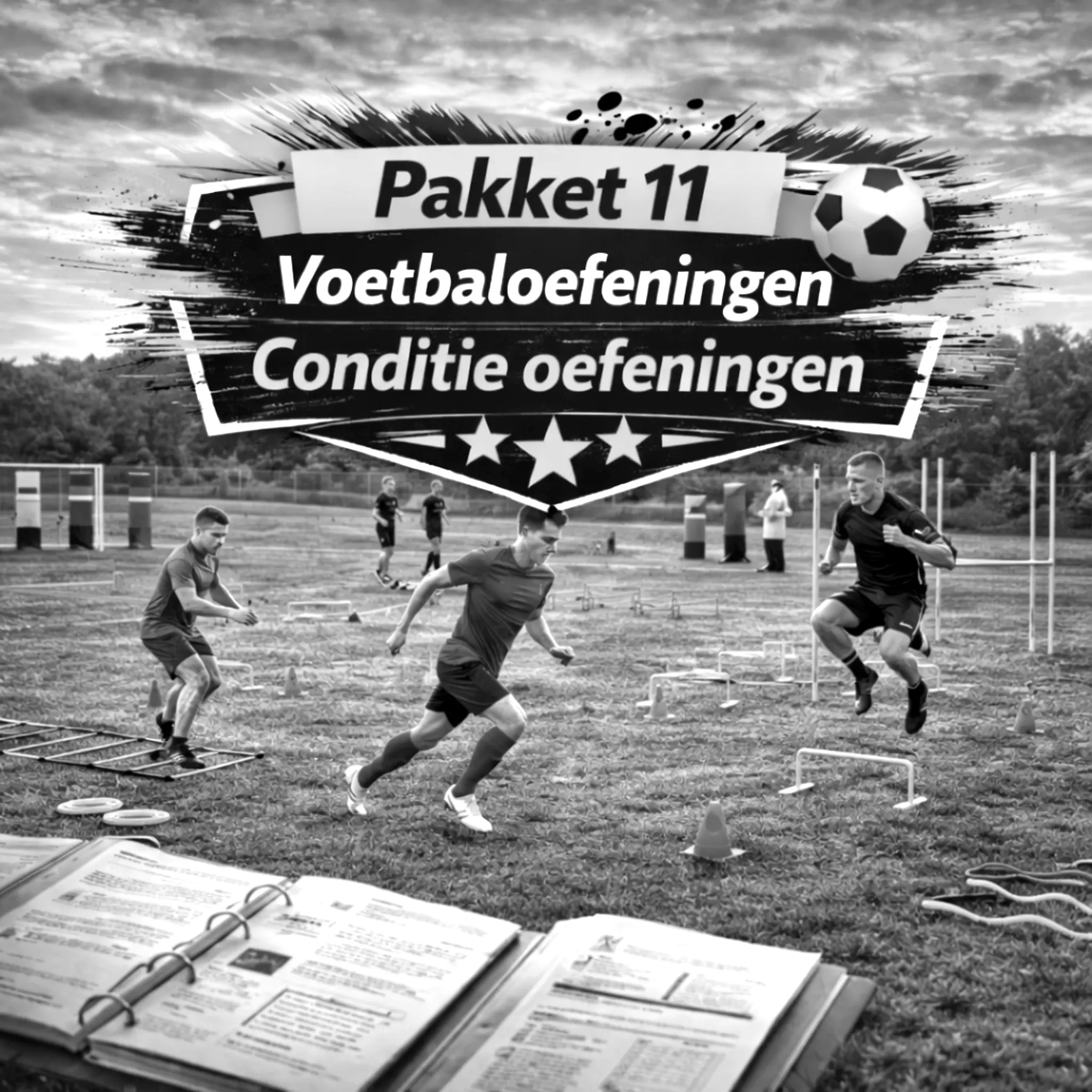 Pakket 11 - 80 fysieke voetbaloefeningen - Ostjes Voetbaltrainingen